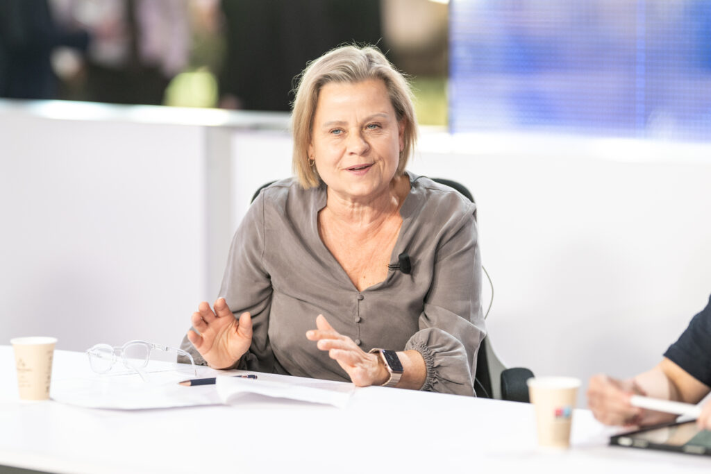Podcast recording with MEPs Vrecionova, Waitz and Lins