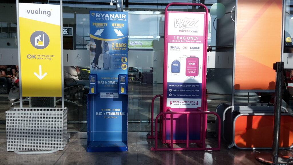 three different airlines, three different sets of rules