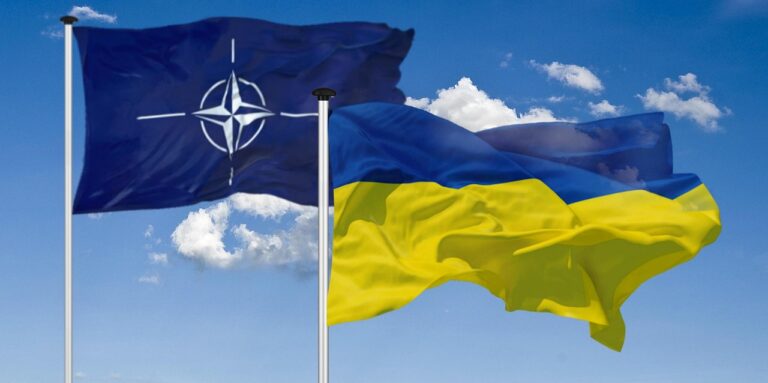 flags of Nato, Ukraine
