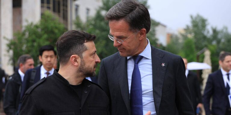 NATO Secretary General Mark Rutte, Volodymy Zelenksy, President of Ukraine
