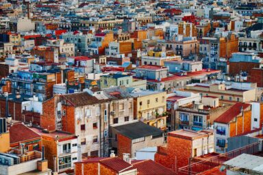 picture of a very densely developed town