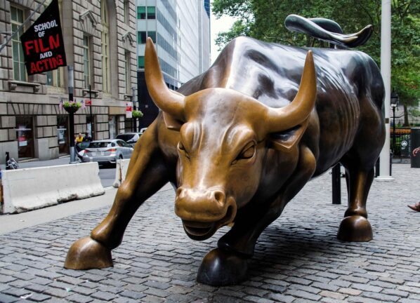 bull on Wall Street, NYC, New York, USA