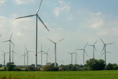 Wind mills play a crucial role in energy transition.