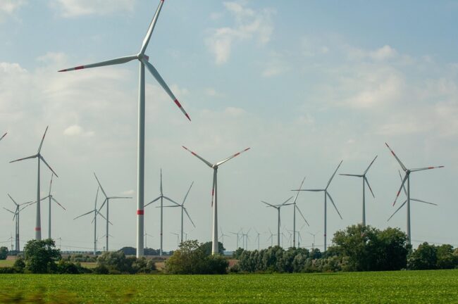 Wind mills play a crucial role in energy transition.