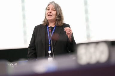 Italian MEP Cecilia Strada (S&D, Pd) and Member of LIBE Committee at the European Parliament.