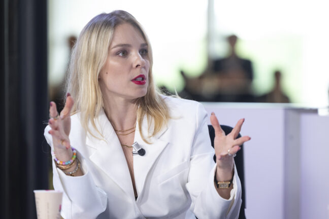 Recording of a video podcast, MEP Veronika Cifrová Ostrihoňová / Photo: EP