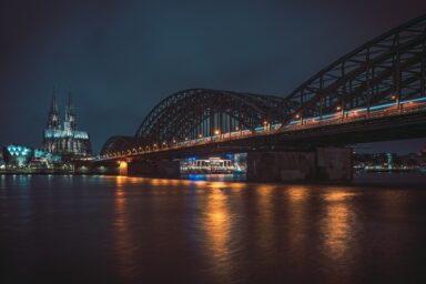 trains and rivers in the dark