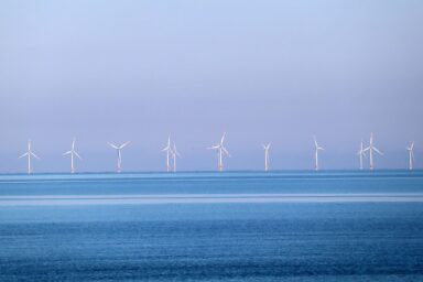 Offshore windmills are mushrooming along the coast of Baltic Sea