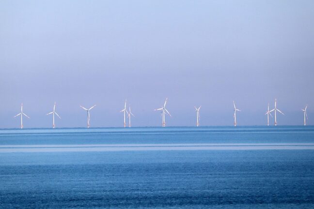 Offshore windmills are mushrooming along the coast of Baltic Sea