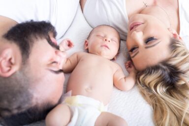Parents and their newborn