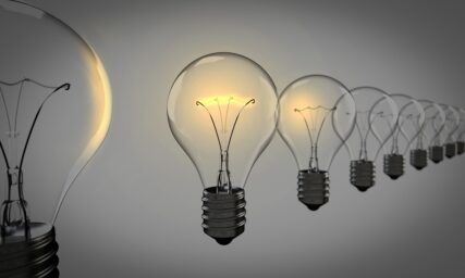 row of light bulbs