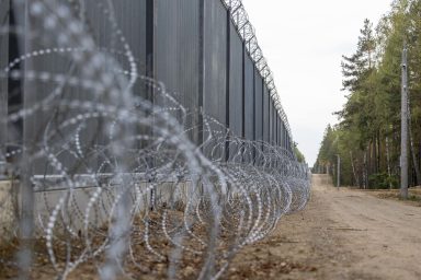 Border between Poland and Belarus (pictured) is part of EU’s eastern border