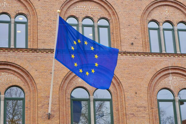 EU flag in Copenhagen