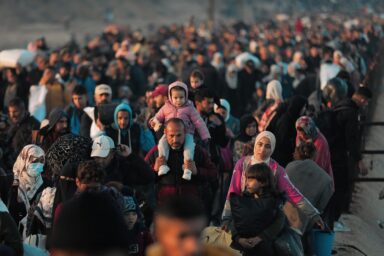 bunch of refugees