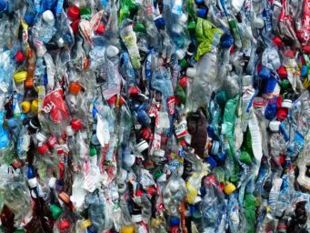 used plastic bottles in a heap