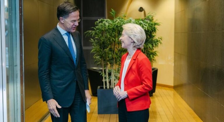 Mark Rutte, Usrula von der Leyen