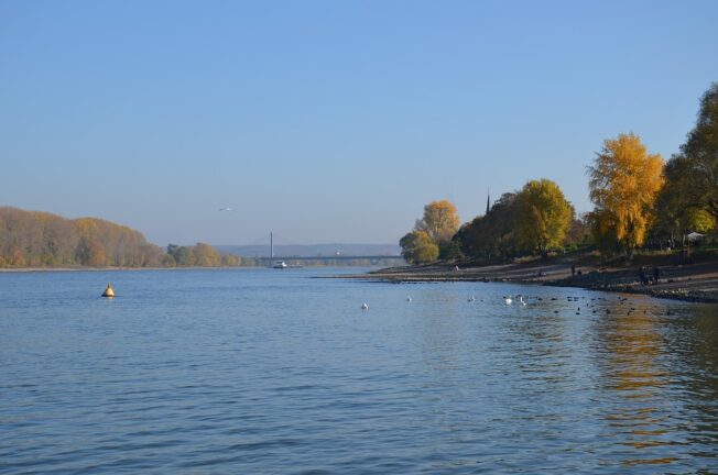 Looks pretty much clean. But is it really? Pictirued: River Rhein in Germany