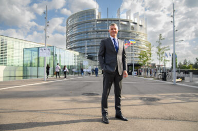MEP Matjaz Nemec in the EP in Strasbourg.