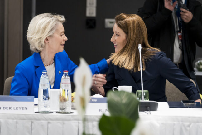 Ursula von der Leyen, Roberta Metsola