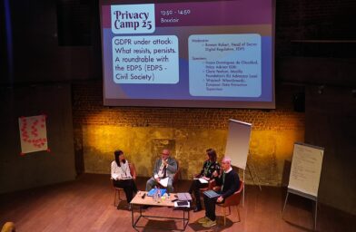Panel “GDPR under attack: What resists, persists” at EDRi Privacy Camp