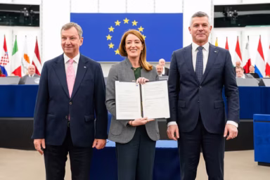 Roberta Metsola, Andrzej Halicki, Matjaž Nemec