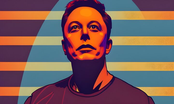 Print of Elon Musk