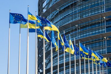 ukraine, EU flags