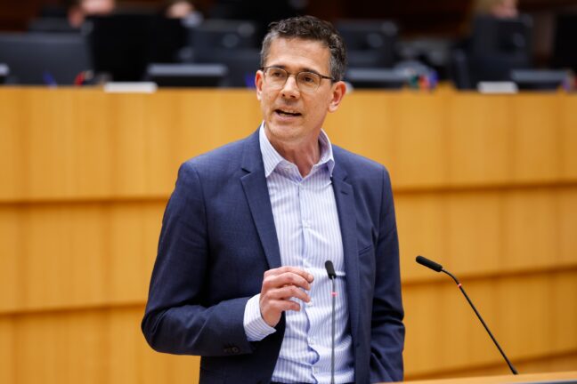 MEP Bas Eickhout during plenary session on energy security