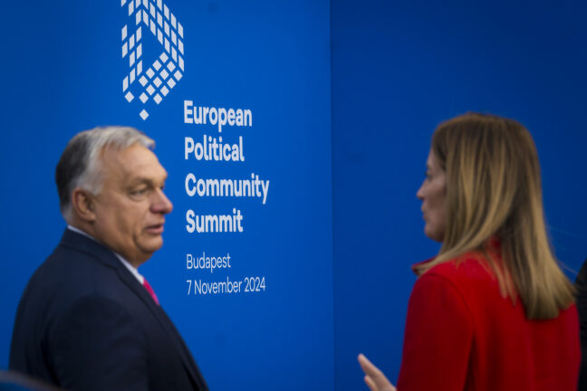 Meeting of the European Political Community in Budapest, Hungary