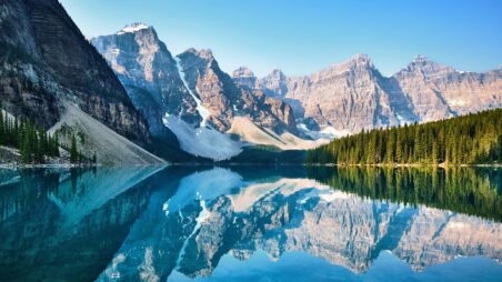 Moraine Lake in Banff National Park, Alberta, Canada