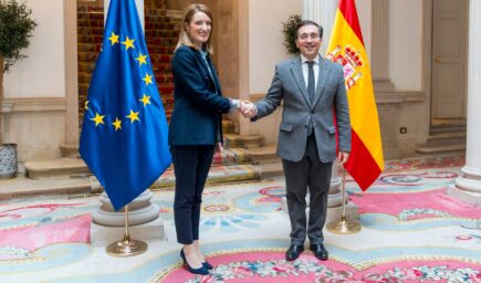 Official visit by Roberta METSOLA, EP President, to Madrid (Spain) - Meeting with José Manuel Albares, Minister of Foreign Affairs of Spain