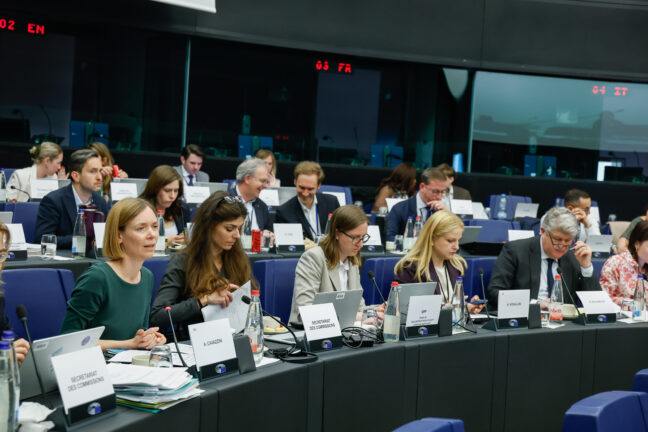LIBE IMCO - Trilogue on Digital omnibus on AI. Photo: EP