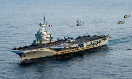 French warship Charles de Gaulle