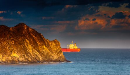 oil tanker at sea