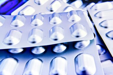 Blister pack of pills