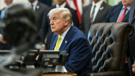 Donald Trump in the Oval Office