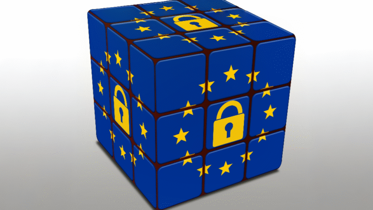 Rubik's cube in EU colours