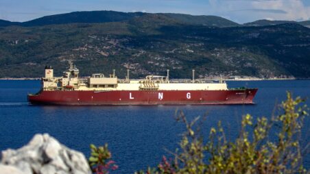 LNG tanker at sea