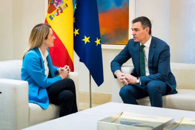 Pedro Sánchaz, Roberta Metsola