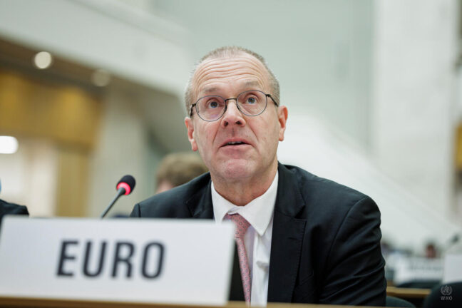Dr Hans Kluge at the 79th World Health Assembly in Geneva