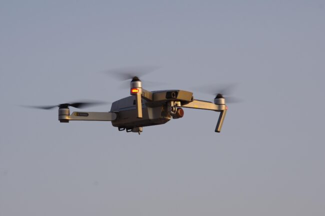 drone in the sky