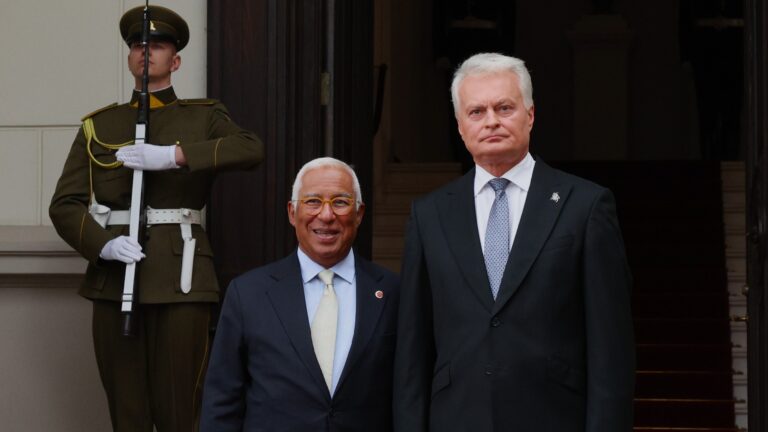 António Costa and Gitanas Nausėda