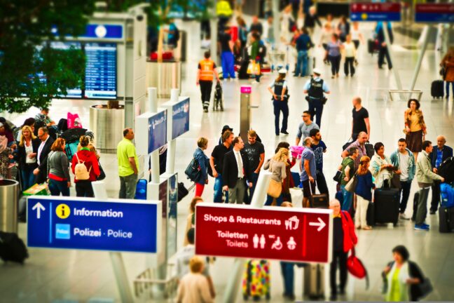 busy airport