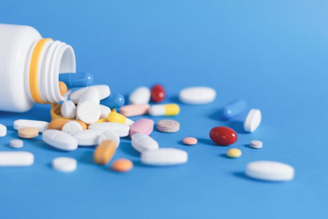 colourful pills
