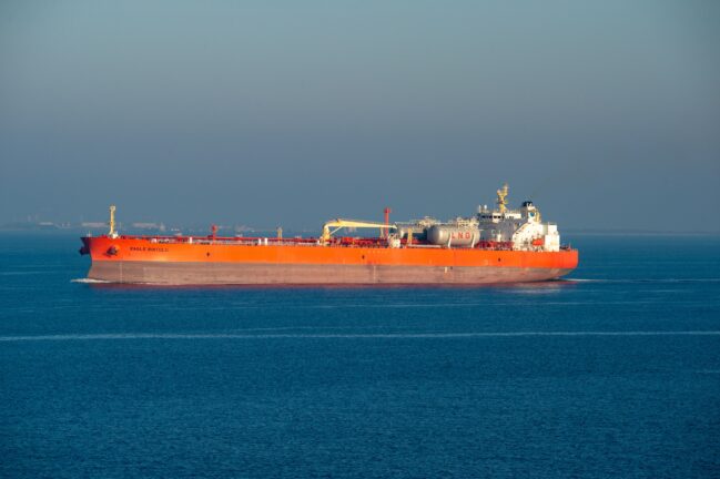 LNG carrier ship "Eagle Bintulu" sailing at sea