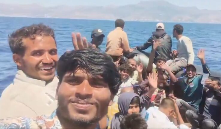 migrants on boat
