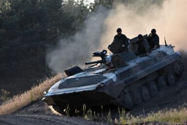 tank riding hard