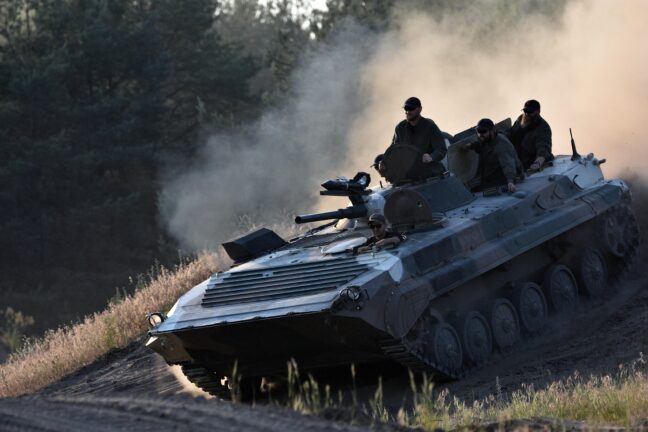 tank riding hard