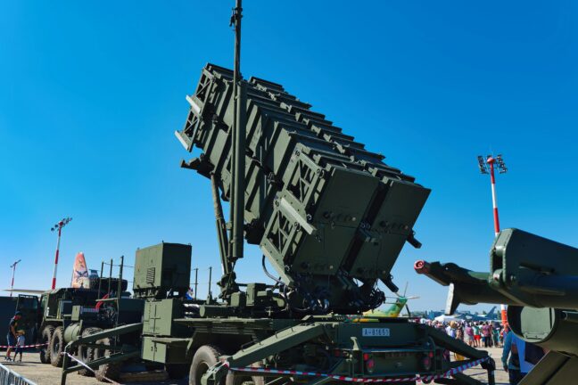 Patriot air defence system.