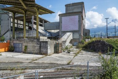 Derelict industrial building